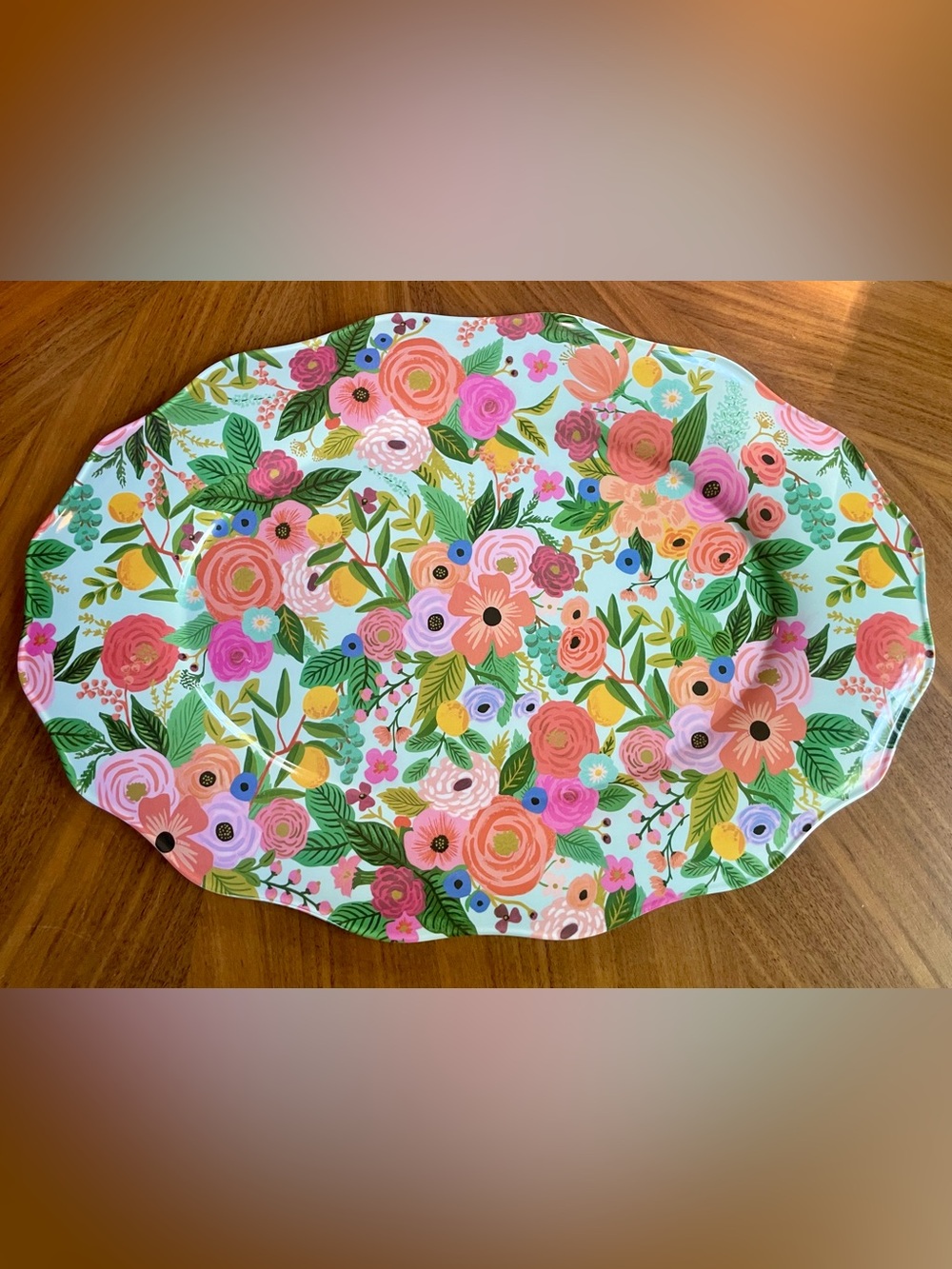 Rifle Paper Garden Party Melamine Serving Platter